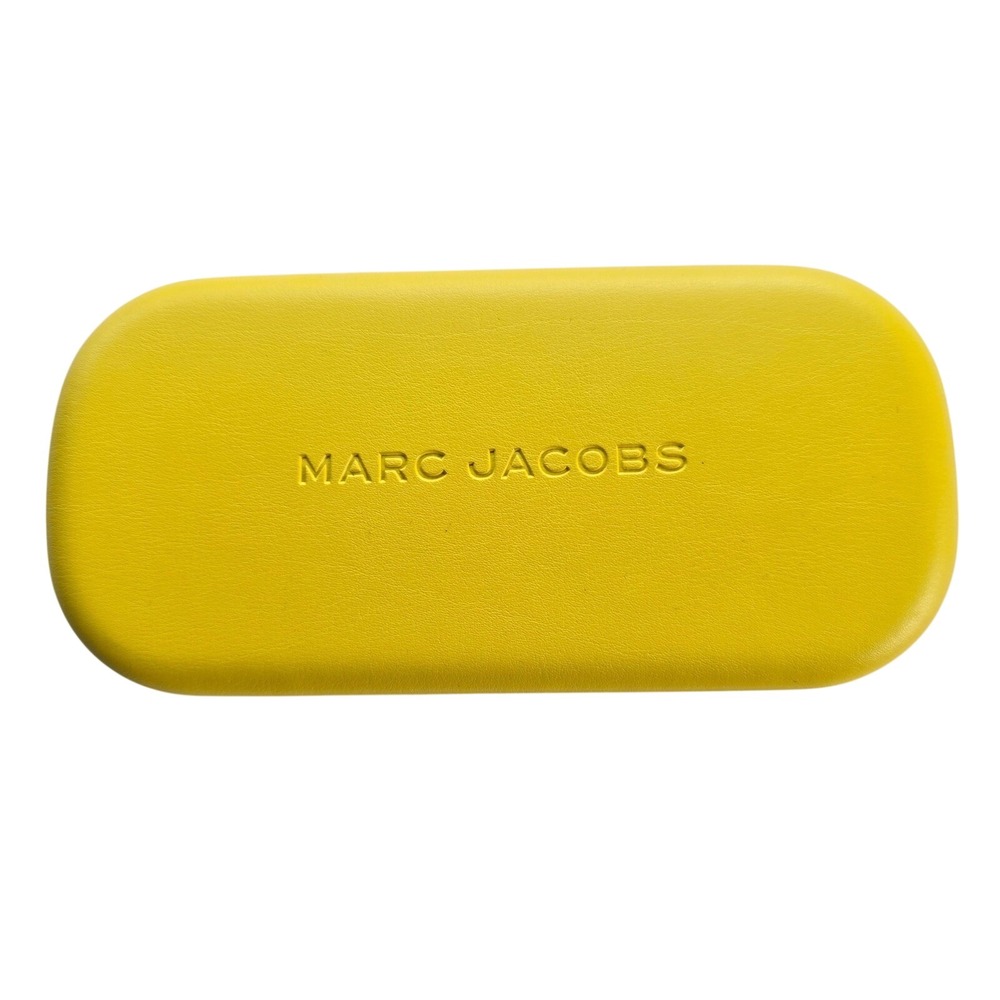🆕️ Marc Jacobs Yellow Hard Shell Eyeglass Case only - No Cleaning Cloth.